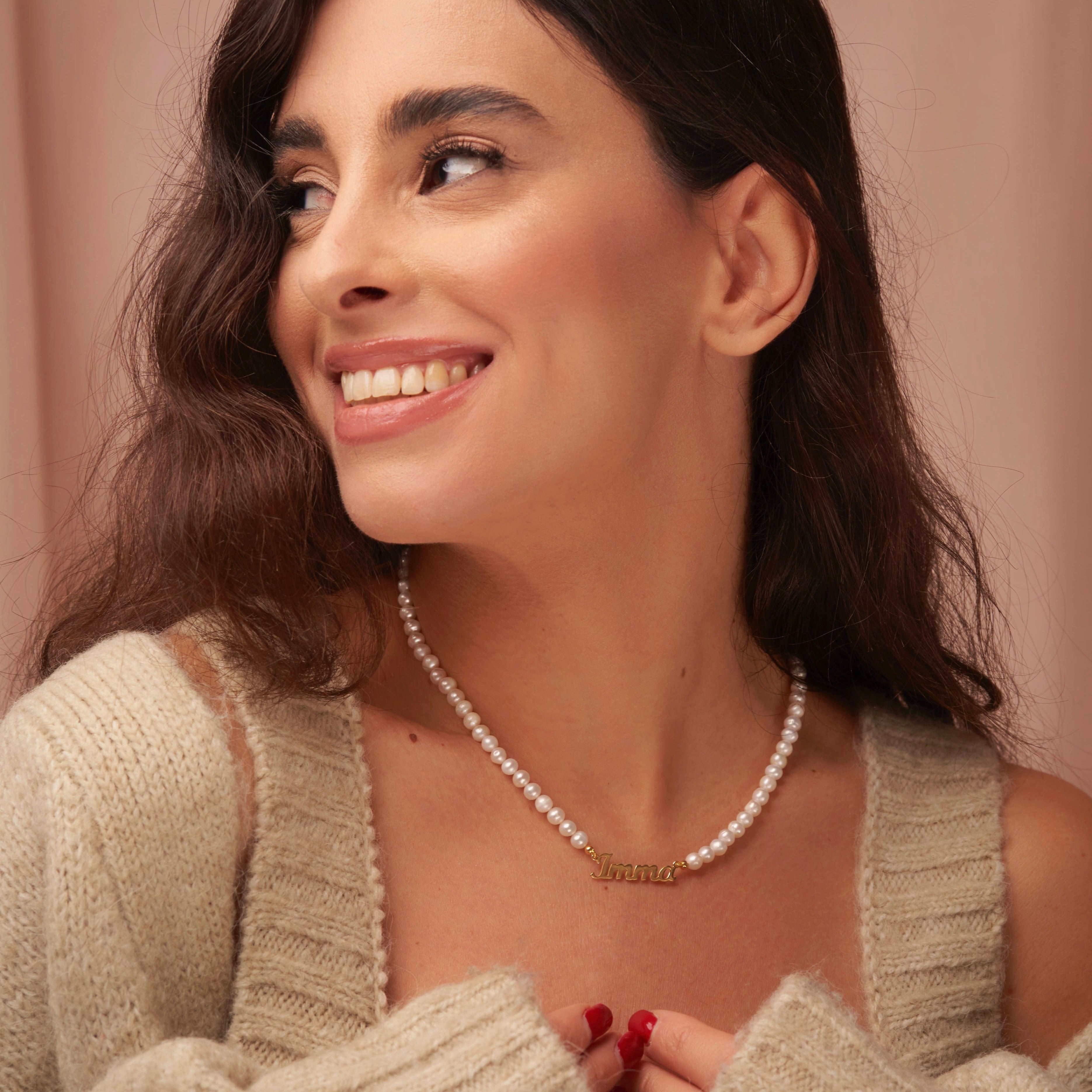 Collana di perle con Nome