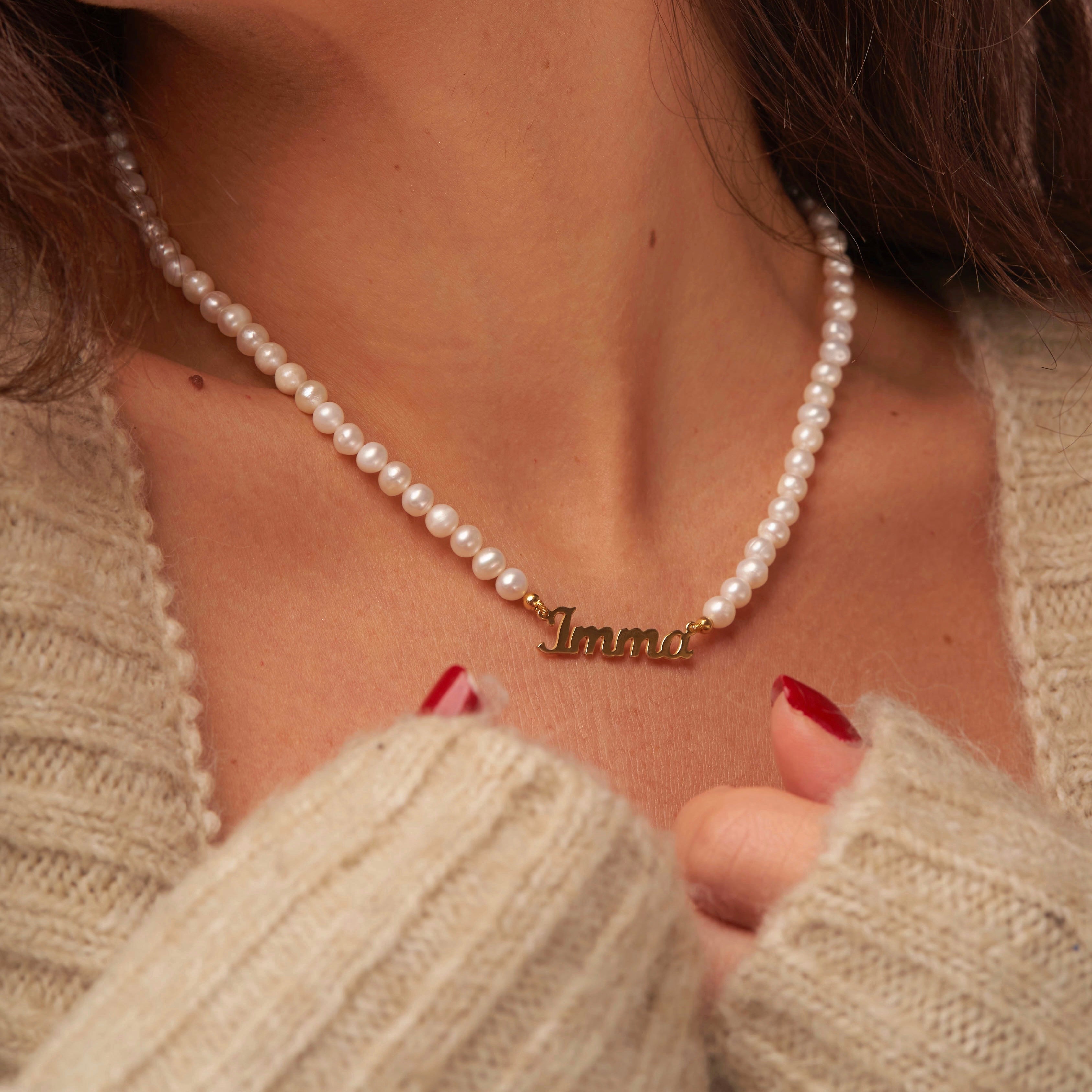 Collana di perle con Nome