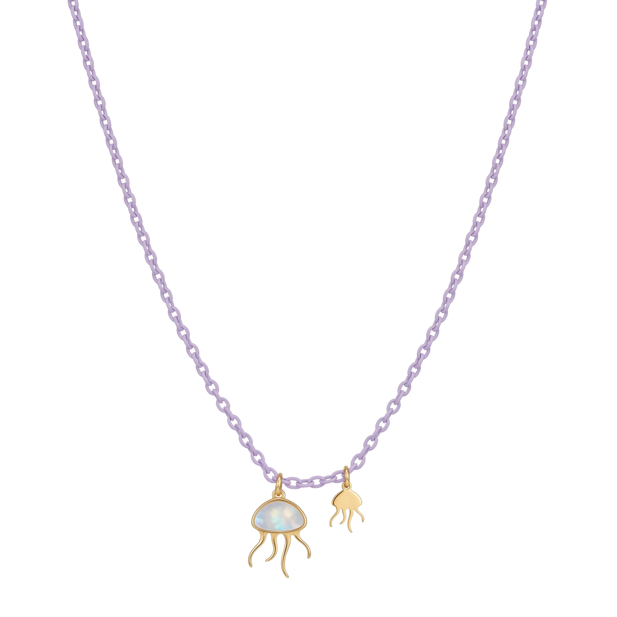 Collana Medusa in Madreperla - doppio Charm