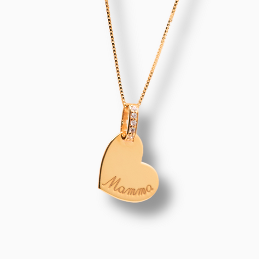 Collana con pendente Cuore personalizzabile