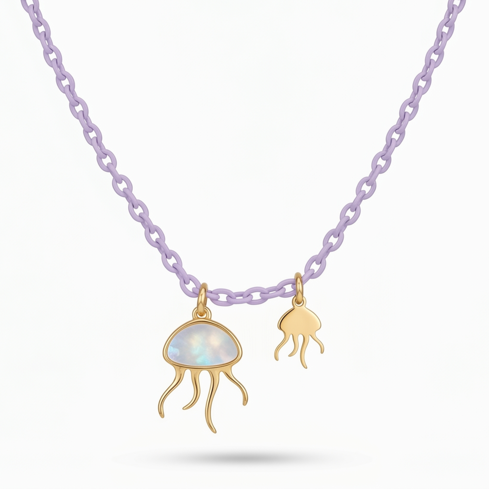 Collana Medusa in Madreperla - doppio Charm