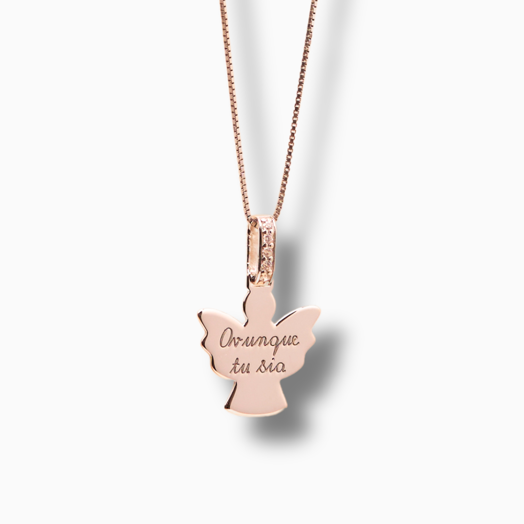 Collana con pendente Angelo personalizzabile