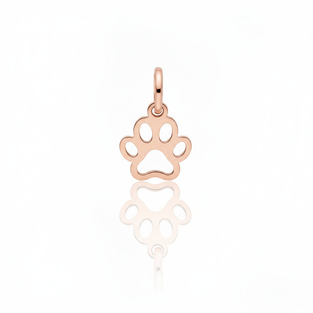 Charm Impronta di zampa intagliato