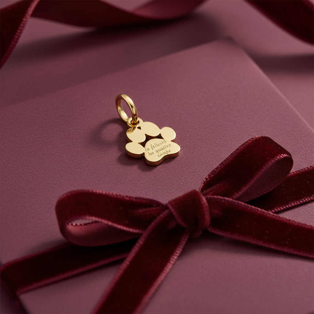 Charm Impronta di zampa personalizzabile