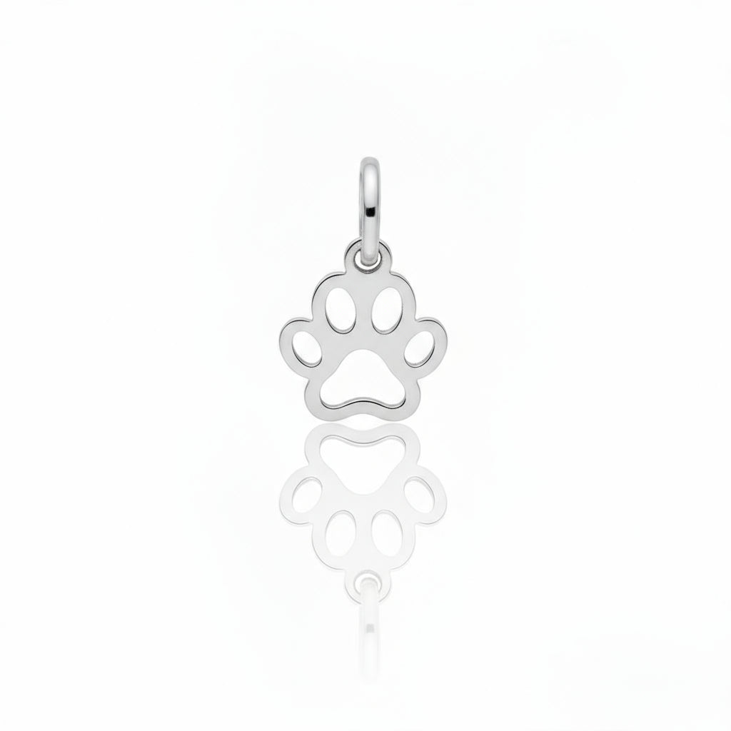 Charm Impronta di zampa intagliato