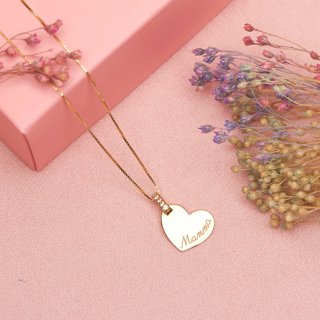 Collana con pendente Cuore personalizzabile