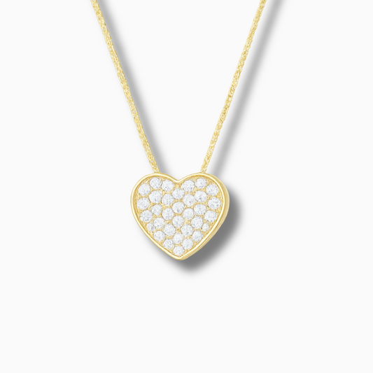 Collana Cuore Pavé