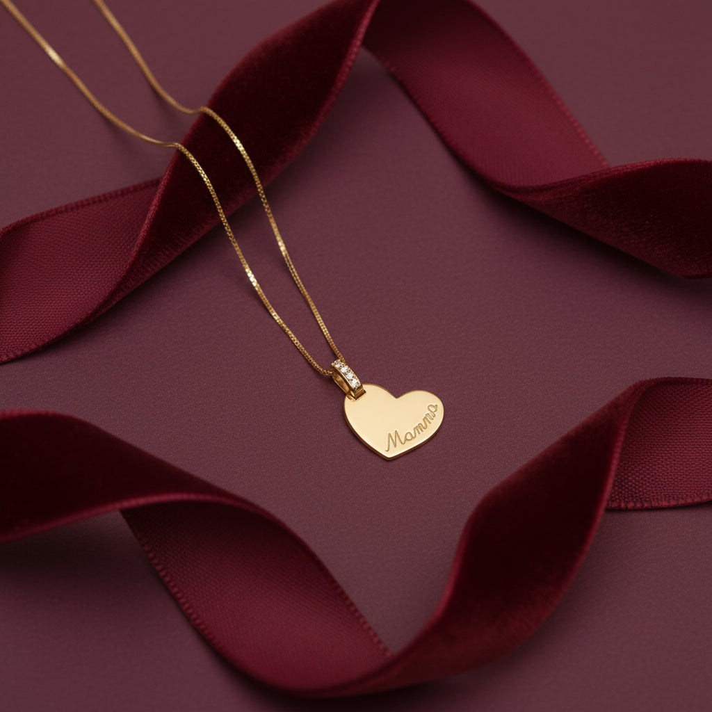 Collana con pendente Cuore personalizzabile