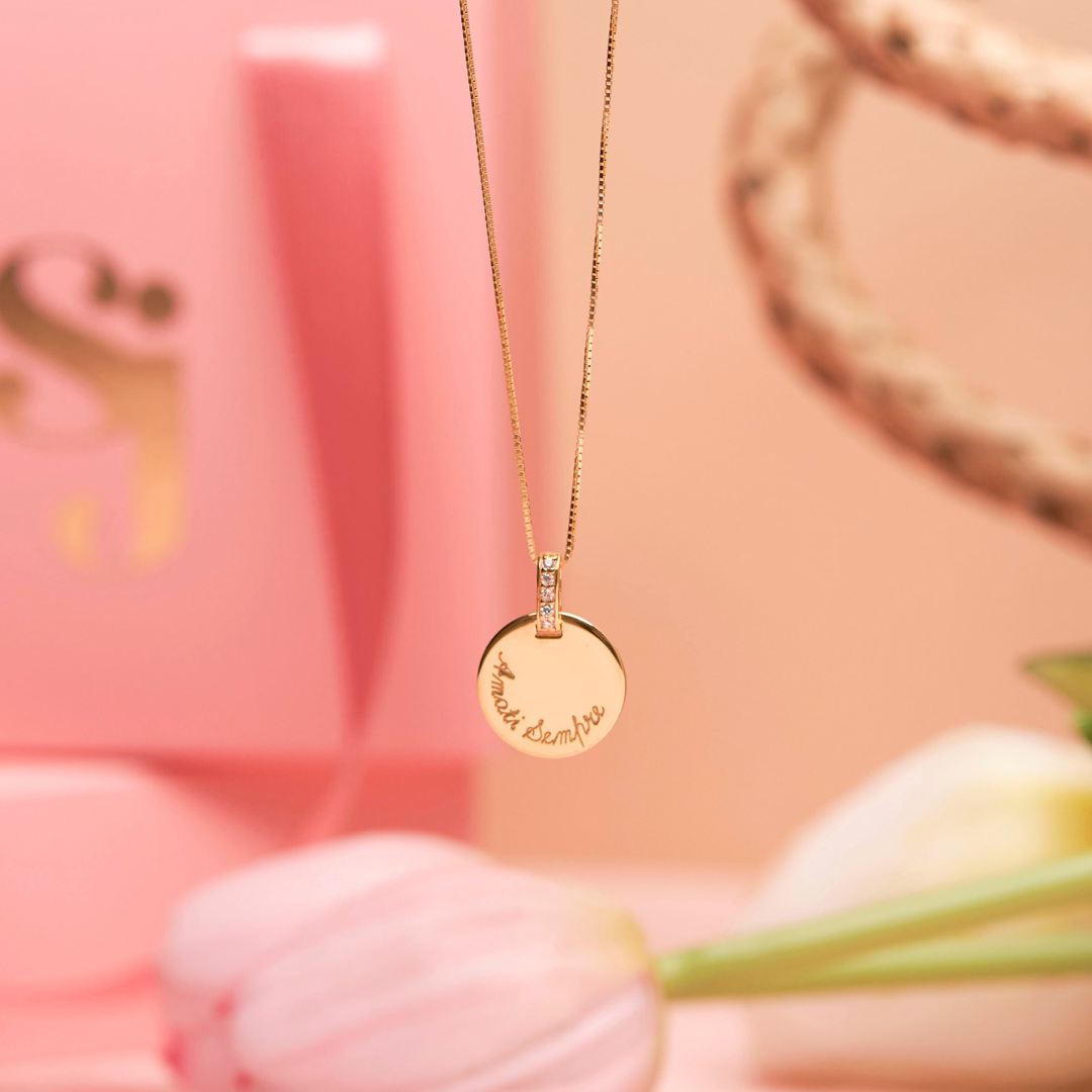 Collana con pendente Tondo personalizzabile