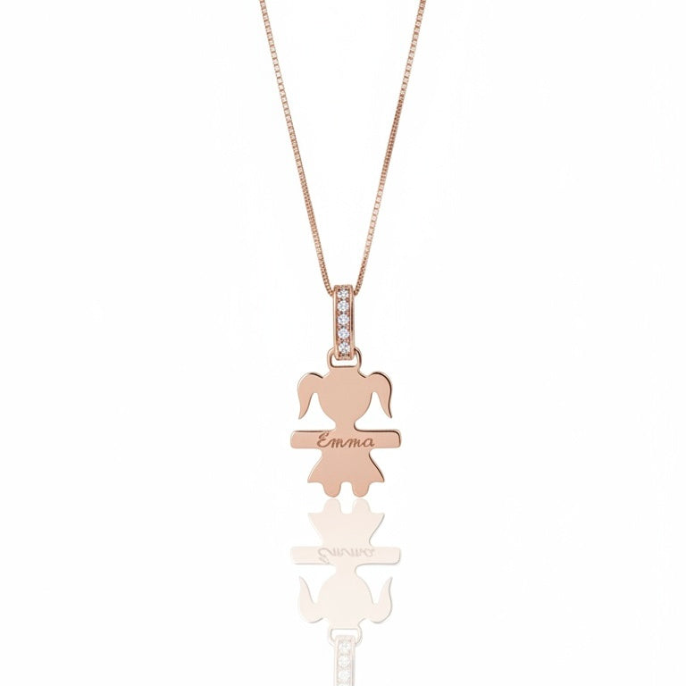 Collana con pendente Bebè personalizzabile