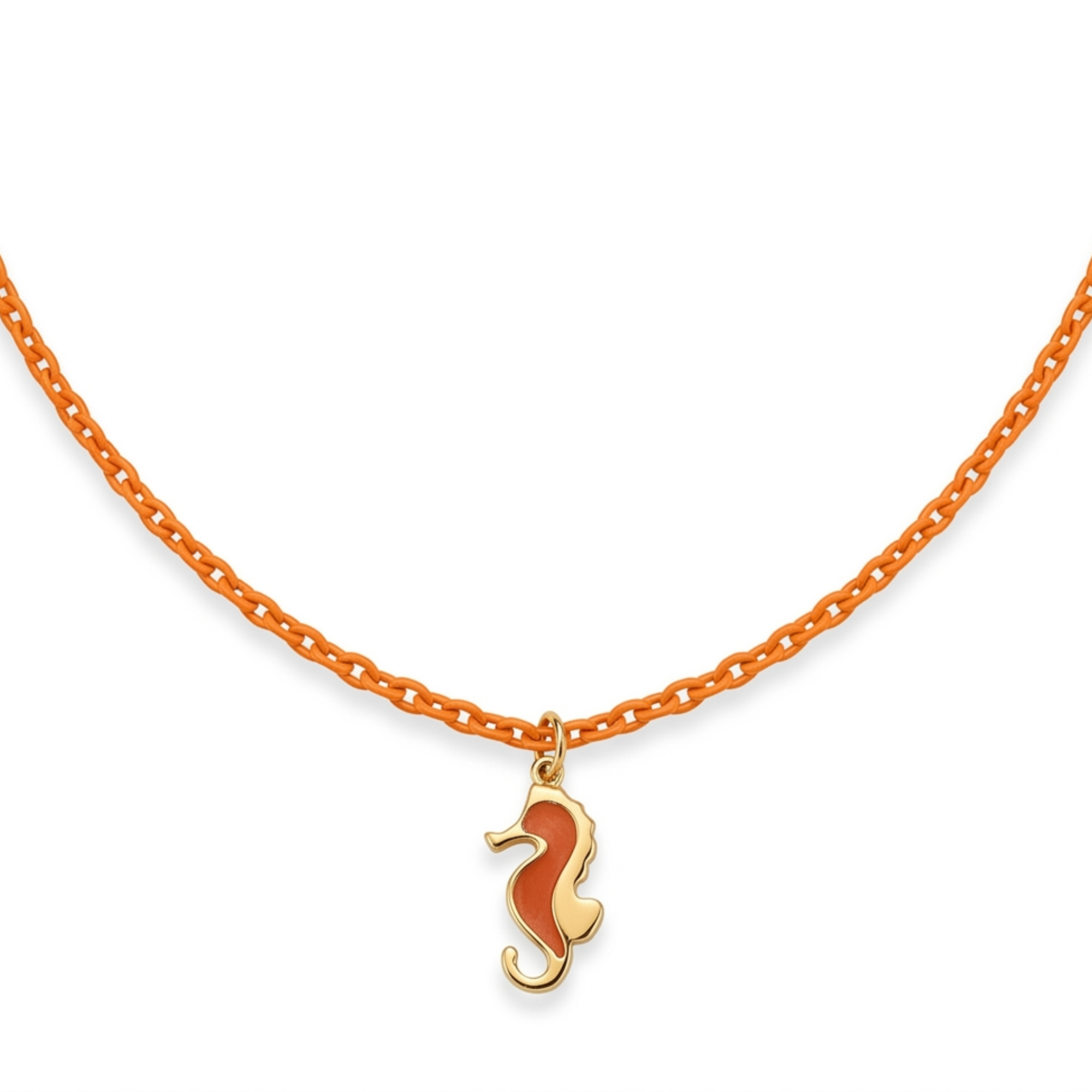Collana Cavalluccio Marino smaltato