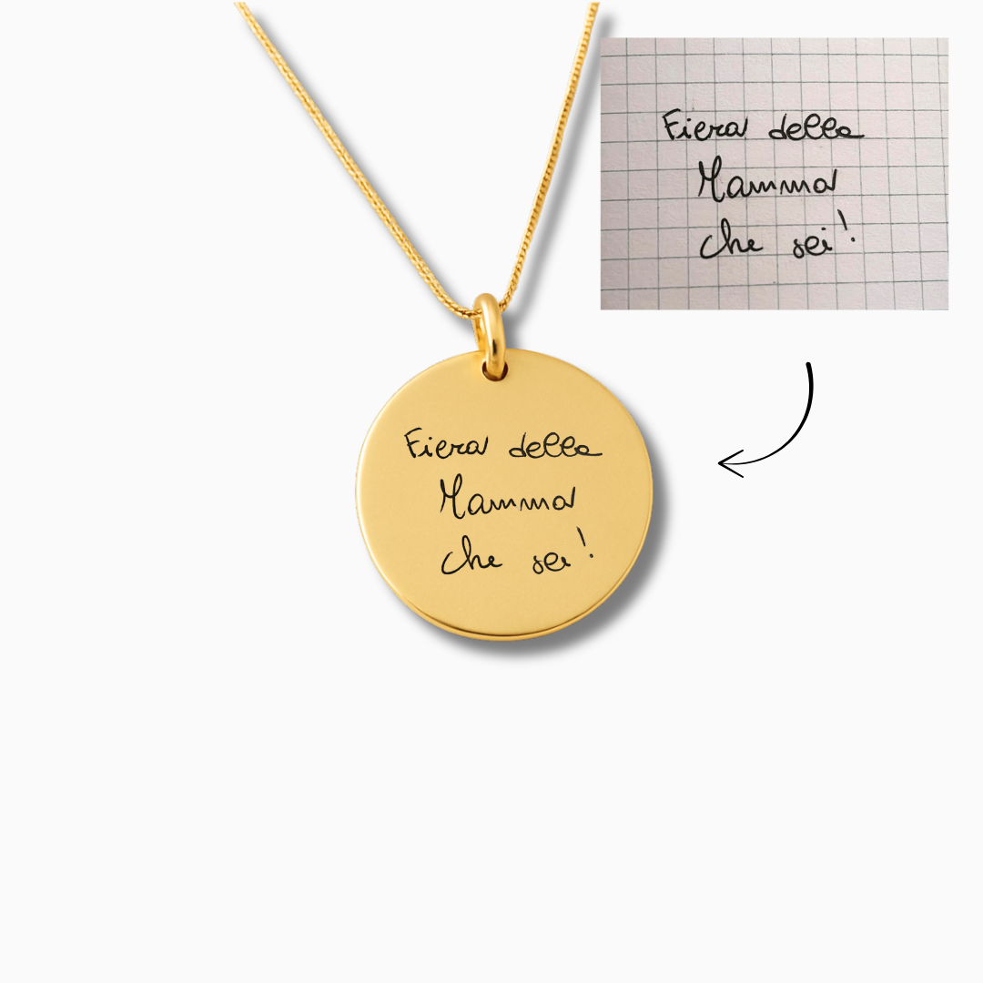 Scritta da Te - Collana con pendente personalizzabile