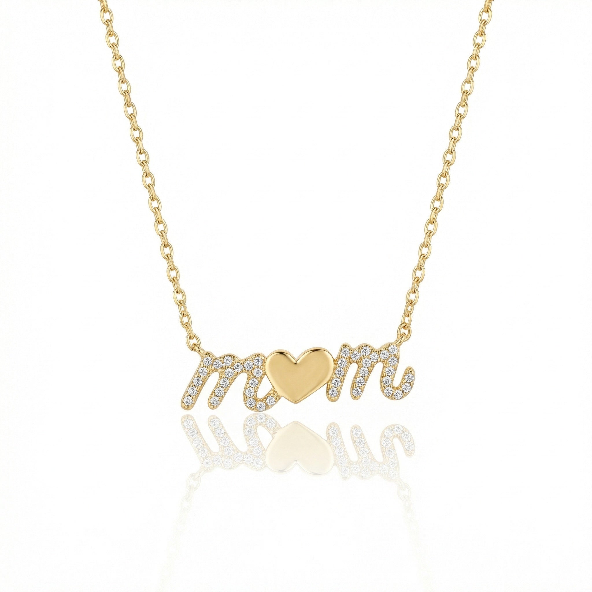 Collana Mom in zirconi