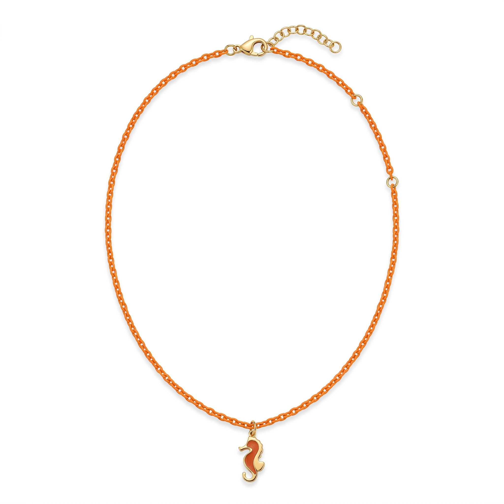 Collana Cavalluccio Marino smaltato