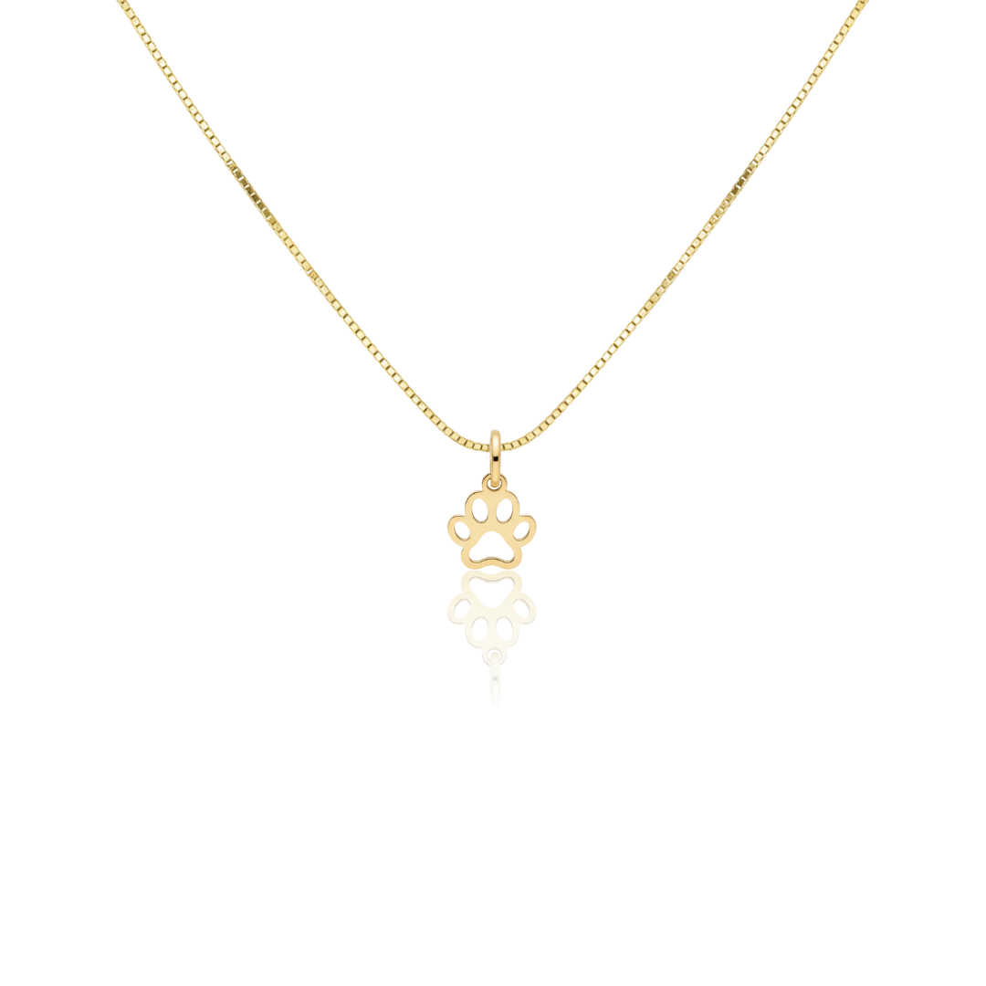 Charm Impronta di zampa intagliato