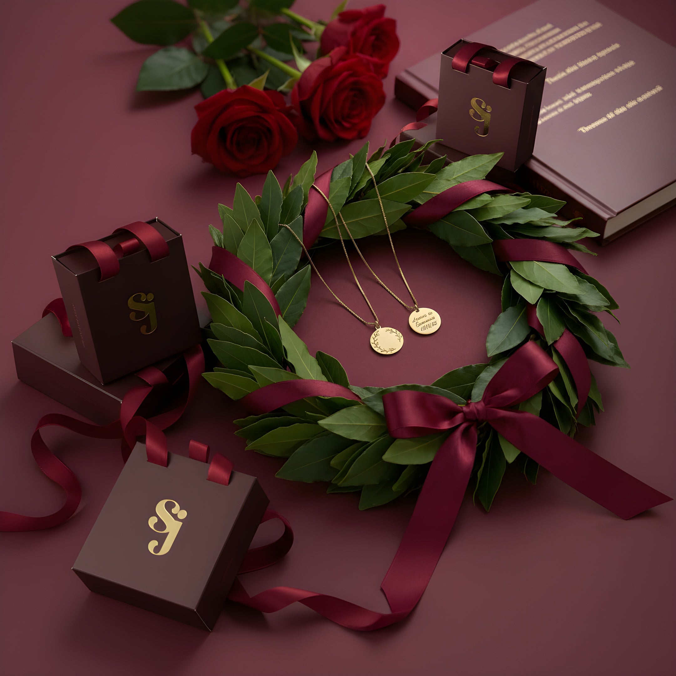 Collana corona di alloro