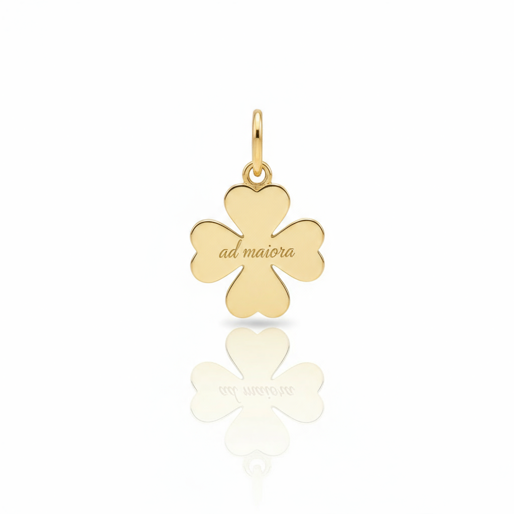 Charm Quadrifoglio personalizzabile