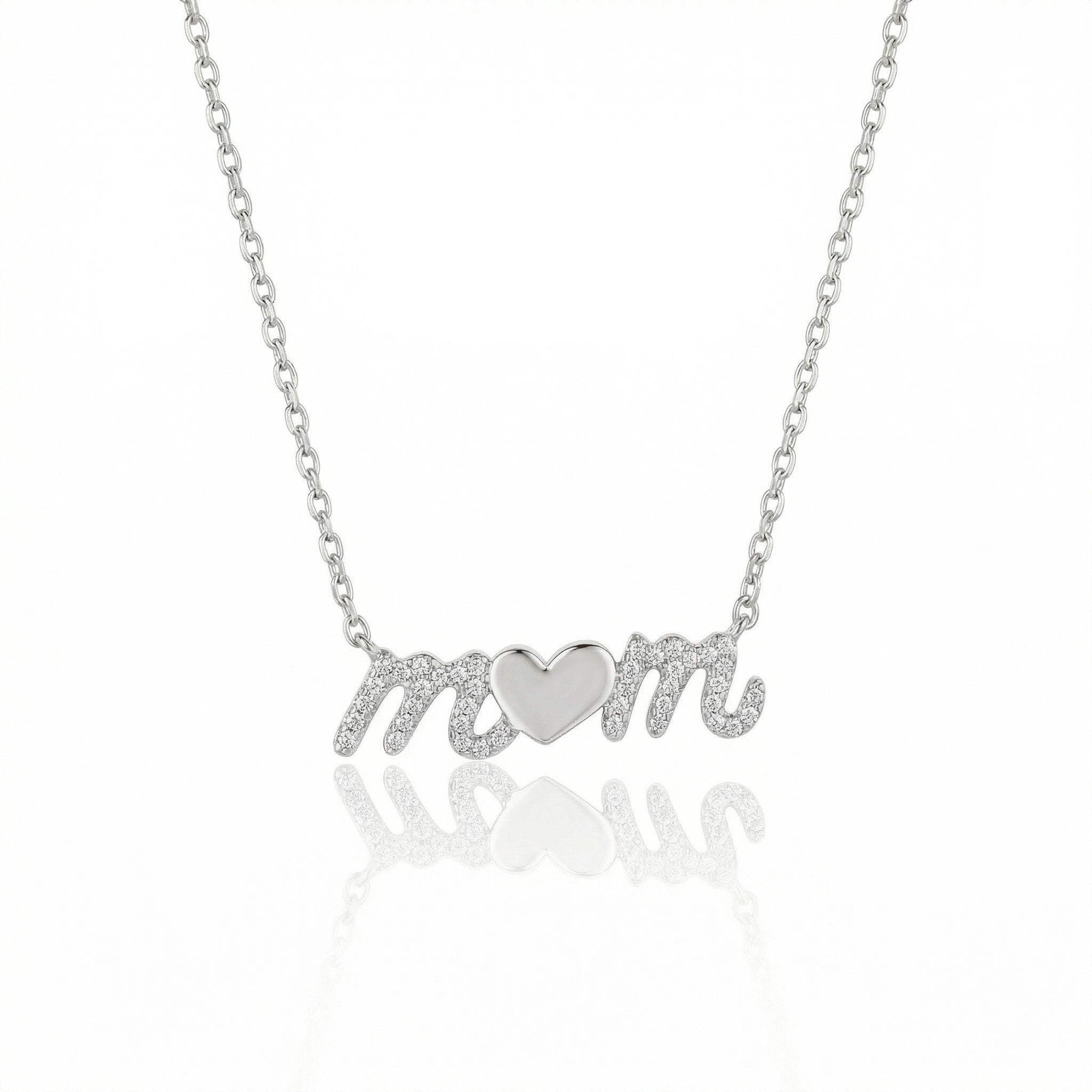 Collana Mom in zirconi