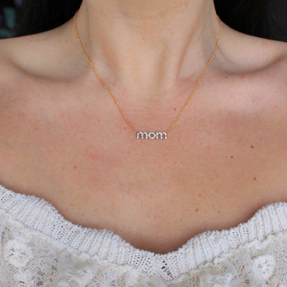 Collana Mom con zirconi