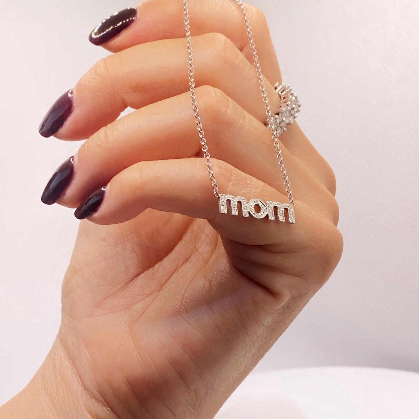 Collana Mom con zirconi